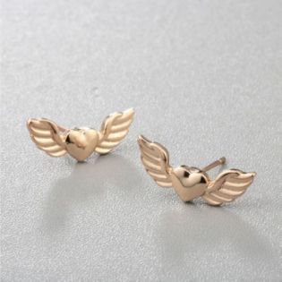 Boucles d'oreilles coeur d'Ange